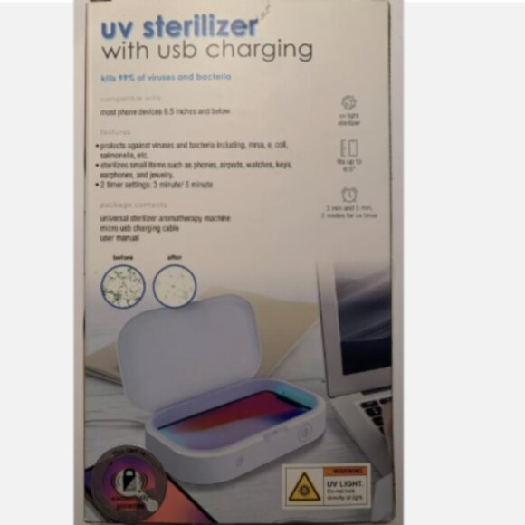 PureMobile UV Phone Sanitizer with USB Charger - NEW - Picture 2 of 4